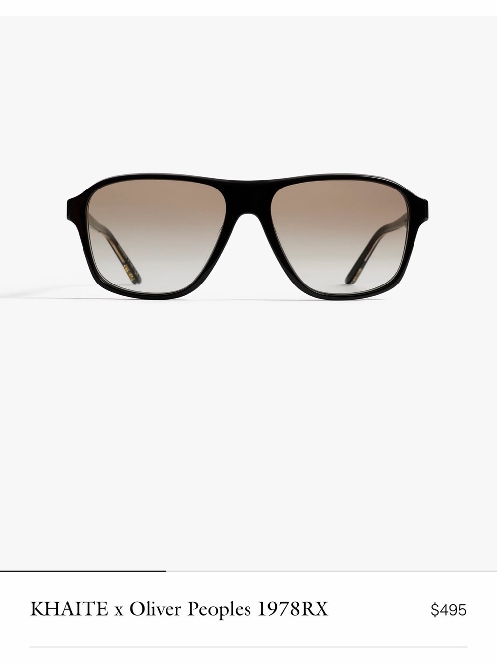Oliver Peoples Khaite Black Sunglasses with Red Patent Case